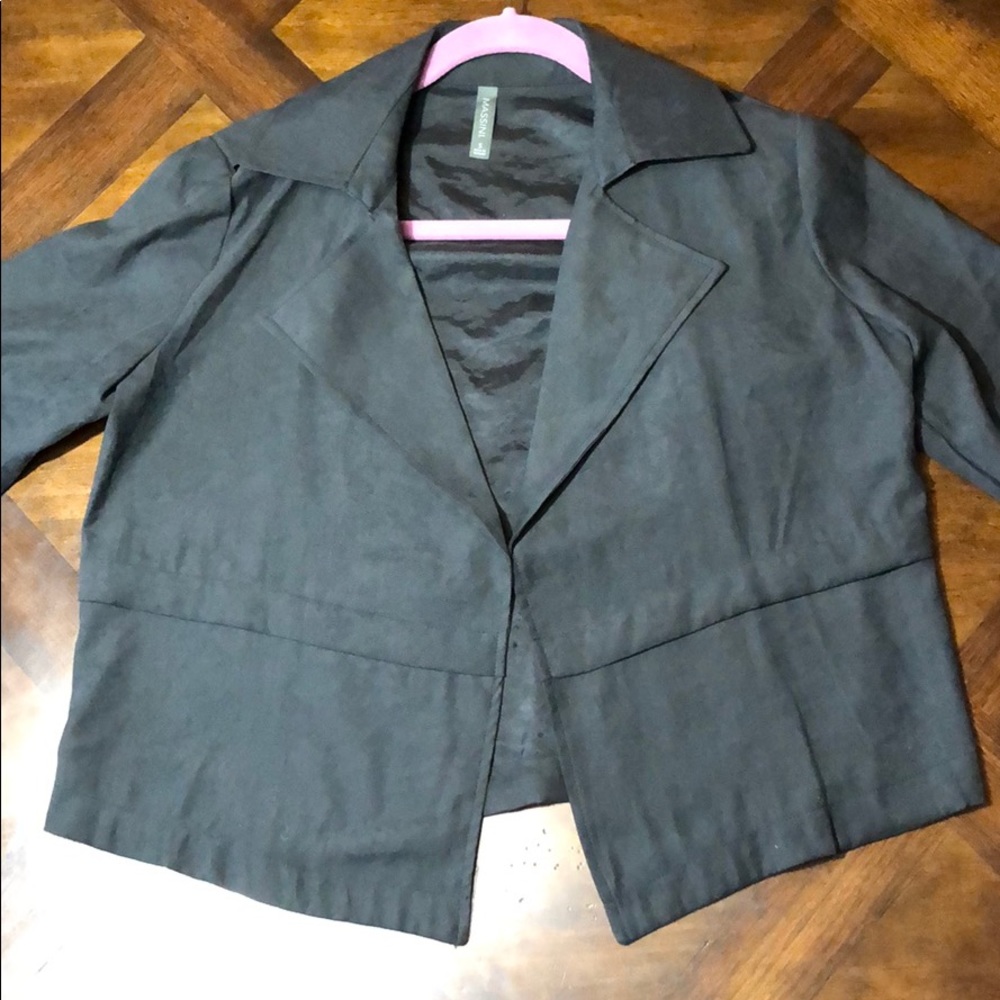 Black crop jacket